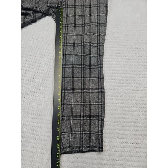 Express Pants Womens 4 Short Ankle High Rise Gray & Black Plaid - Picture 2 of 9